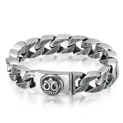Retro 925 Silver Chain Bracelet – Elegant Men's Accessory | Accessorio Uomo Elegante
