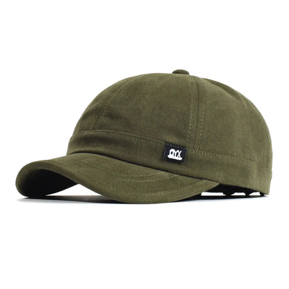Vintage Short Brim Cap – Unisex Low Profile Style