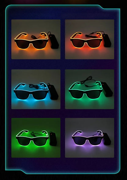 Rave Glow Party Sunglasses – Celebration Style – Elegant Men's Accessory | Accessorio Uomo Elegante