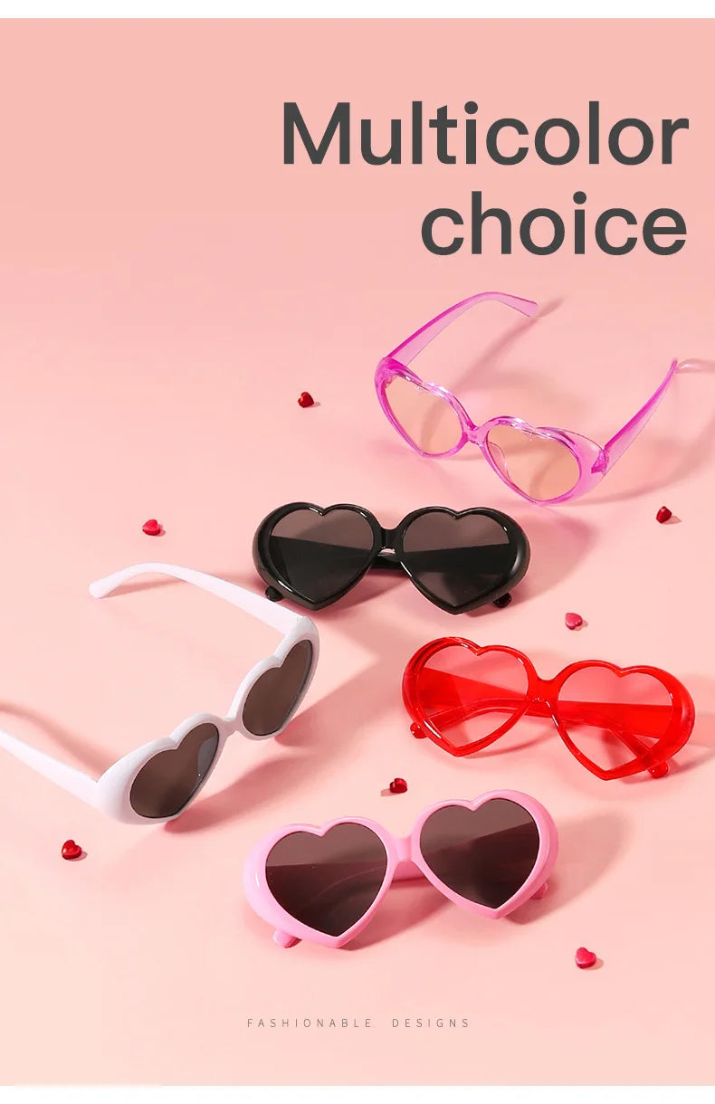 Heart Sunglasses – Vintage Love Frame UV400 Party Shades – Elegant Men's Accessory | Accessorio Uomo Elegante