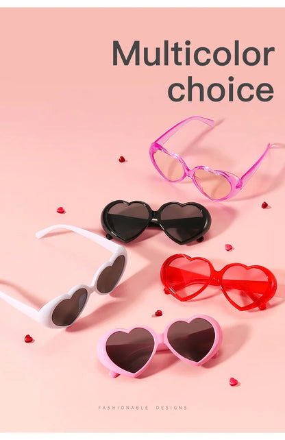 Heart Sunglasses – Vintage Love Frame UV400 Party Shades – Elegant Men's Accessory | Accessorio Uomo Elegante