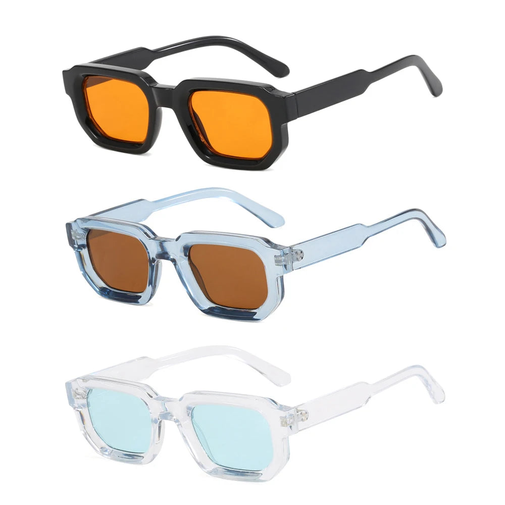 DRAVEN — Vintage Rectangle Sunglasses – Retro Luxury Design