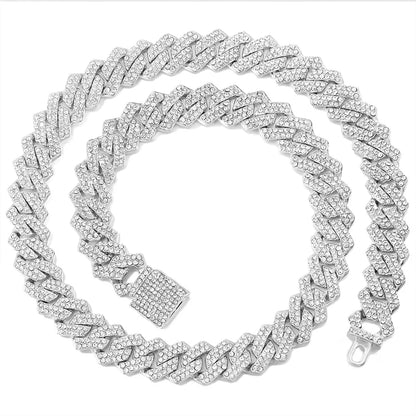Steel Cuban Link Chain – Bold High-Polish Statement Necklace – Elegant Men's Accessory | Accessorio Uomo Elegante