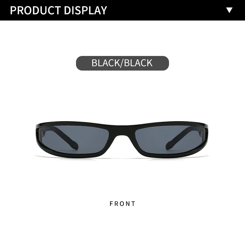 Narrow Frame Tech Sunglasses – Futuristic Cycling Style – Elegant Men's Accessory | Accessorio Uomo Elegante