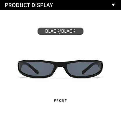 Narrow Frame Tech Sunglasses – Futuristic Cycling Style – Elegant Men's Accessory | Accessorio Uomo Elegante